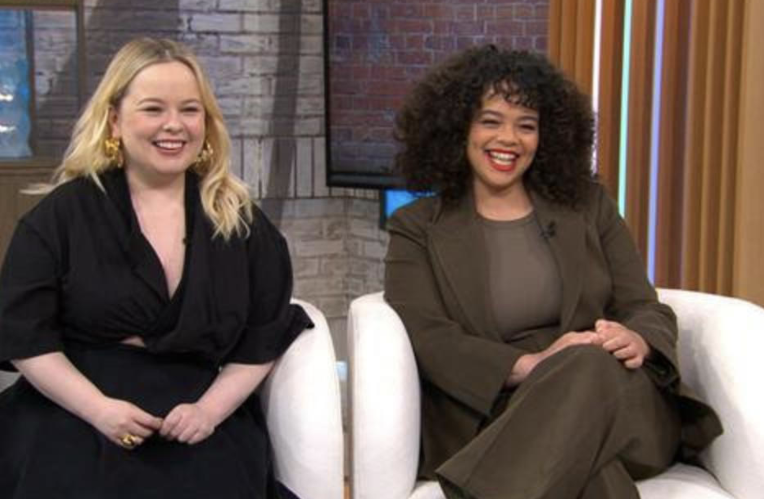 Nicola Coughlan, Lydia West talk about balancing comedy roots in “Big Mood”